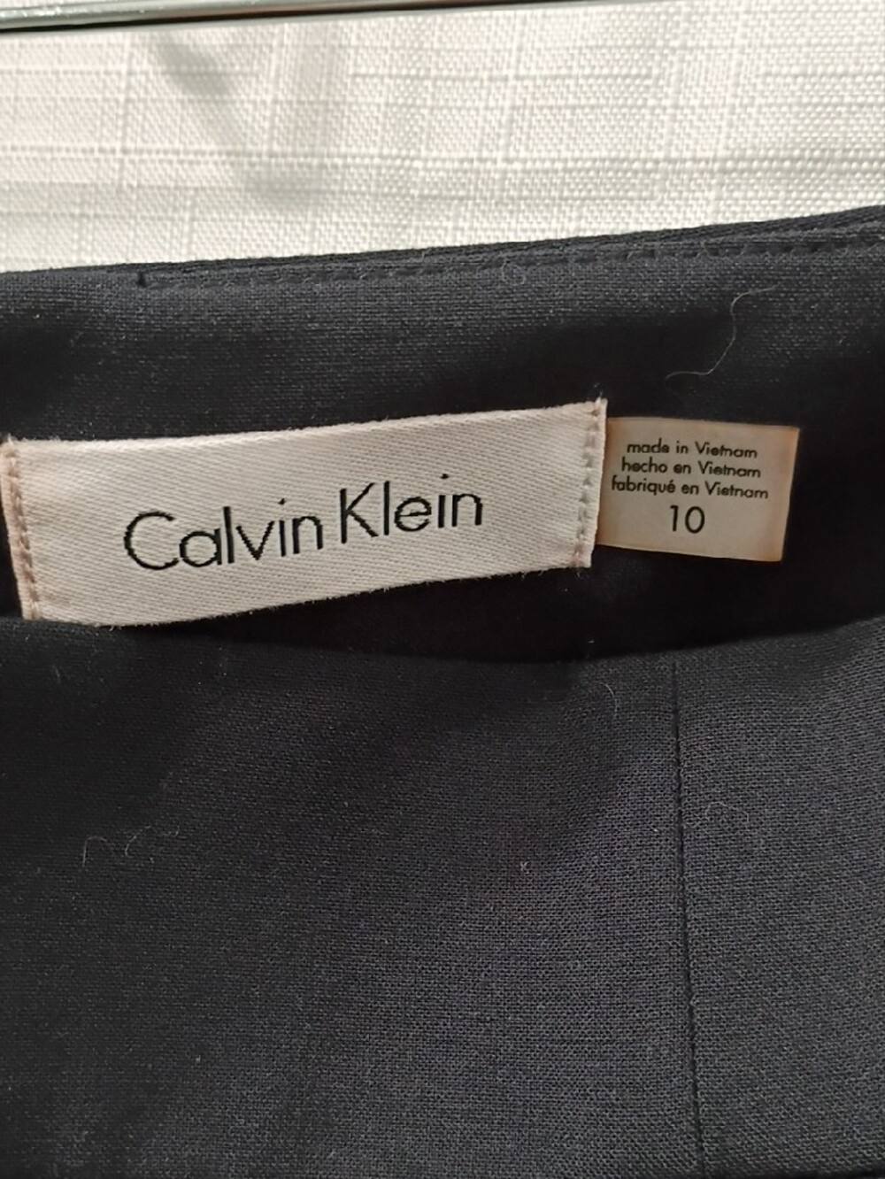 Calvin Klein Black Pencil Classic Women's Skirt  Size 10 - Picture 6 of 7